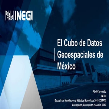 Cubo de Datos Geoespaciales de Mexico