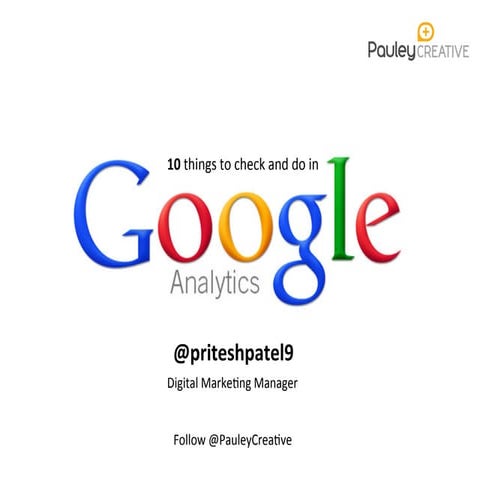 10 things to do and check in Google Analytics for Construction Companies