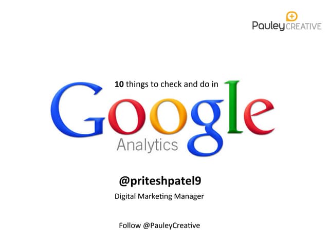 10 things to do and check in Google Analytics for Construction Companies