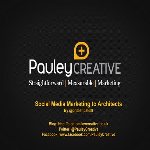 Social Media Marketing to Architects for Product Manufacturers