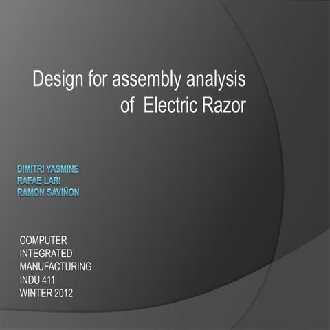 Redesign Electric Razor