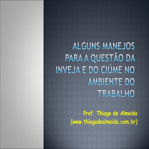 Ciúme e inveja | PPT