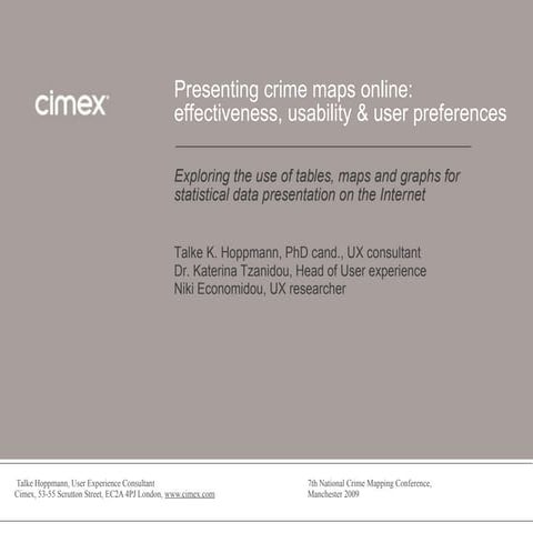 Crime mapping conference 2009