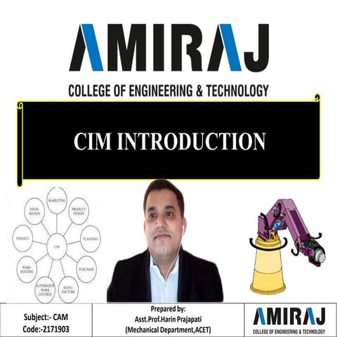 CIM Introduction|Mechanical |Harin Prajapati|GTU  