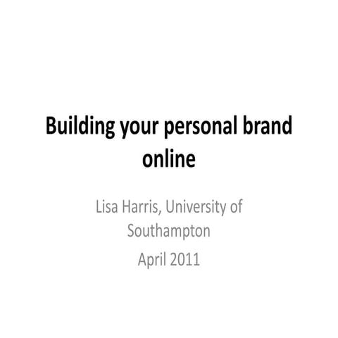 CIM Personal Branding 2011