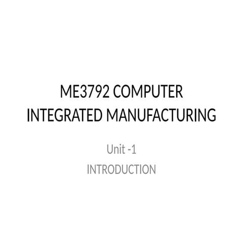 Computer Integrated Manufacturing ppt unit 1.pptx