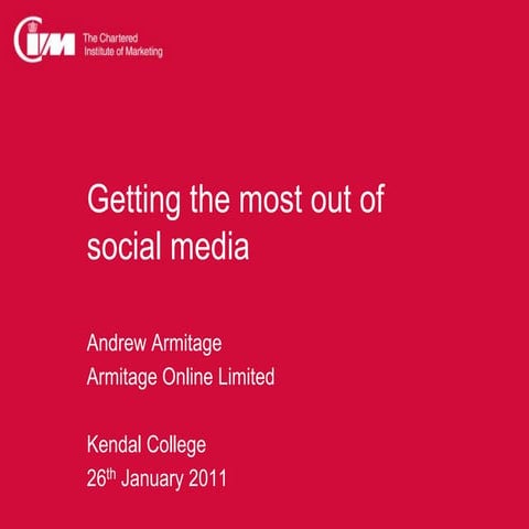 Cim Social Media Kendal Jan 11