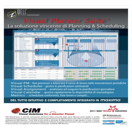 Cim visual planner suite - Solution distributed only by IWELL SRL