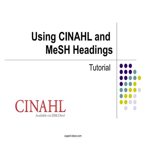 Cinahl new features august 2010