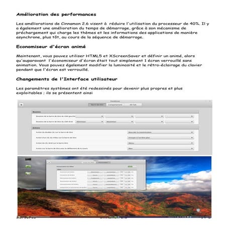 Cinnamon 2.6 francais v 2