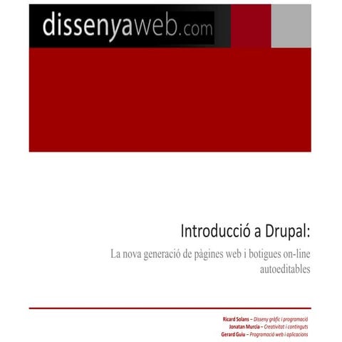 Introducció a Drupal - CINC Girona