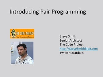 Introducing Pair Programming