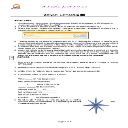 Ciències naturals activitats ruta huracà 1x1 10 11-atmosfera iii revisat