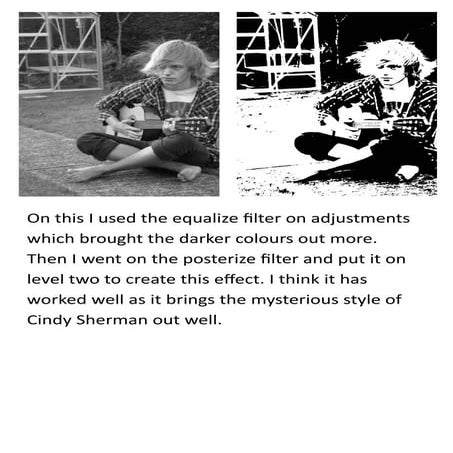 Cindy Sherman Style Photoshop Changes