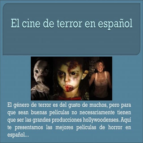 Cine de terror en español