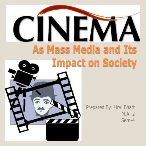 Cinema as mass media and its impact