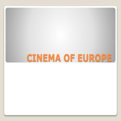 Cinema of europe