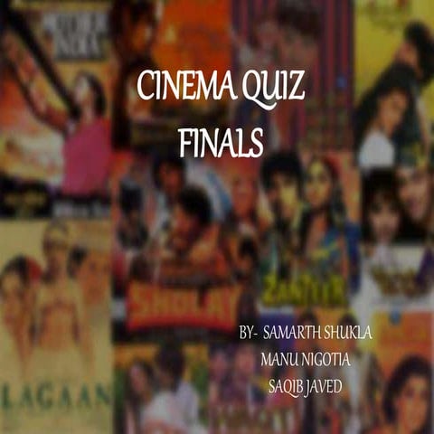 Cinema quiz 2017 finals