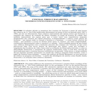 Cinemas, tiros e bagarotes