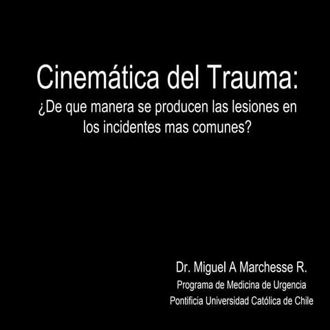 Cinematica del trauma | PPT