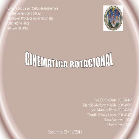 Cinematica rotacional USAC
