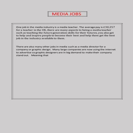 Cinematography job rolls