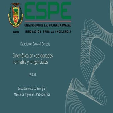 Cinemática en coordenadas normales y tangenciales