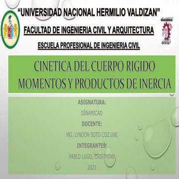 Cinetica del cuerpo rigido