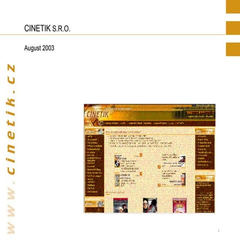 Cinetik 2003 business plan