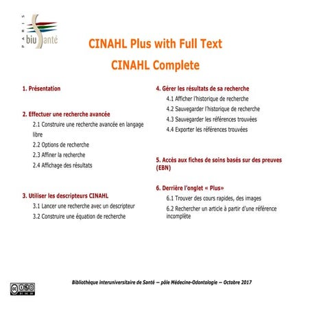 CINAHL | PDF