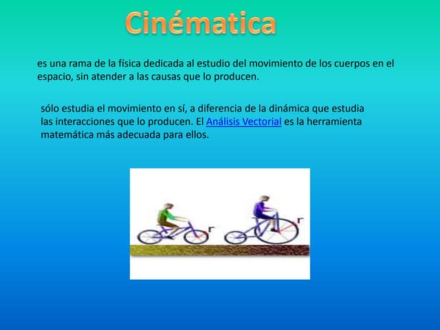 que es la fisica cinematica
