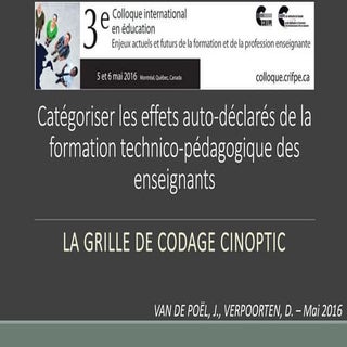 Catégoriser les effets auto-déclaré...