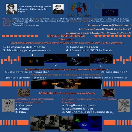 UN’ESPERIENZA SPAZIALE