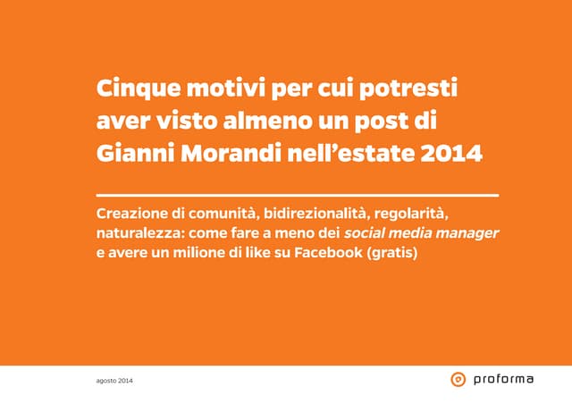 5 motivi per cui potresti aver visto almeno un post di Gianni Morandi nell’estate 2014