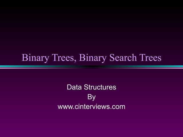 Cinterviews Binarysearch Tree