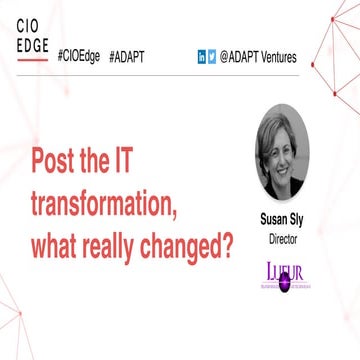 Post the IT transformation