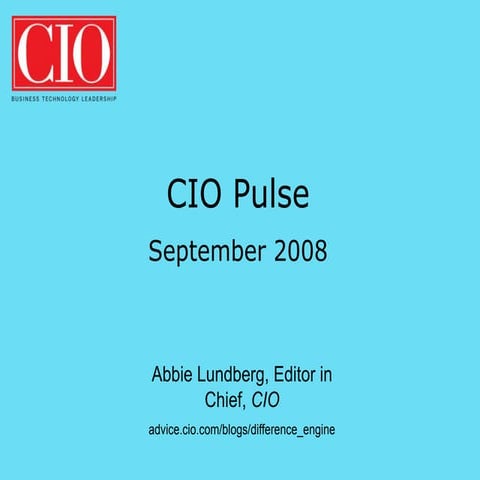 Cio Pulse Sept 2008