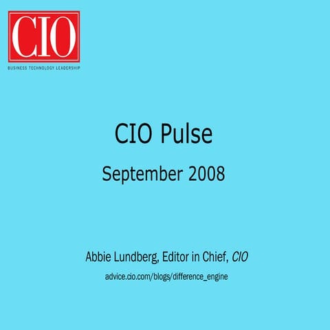 CIO Pulse Sept 2008