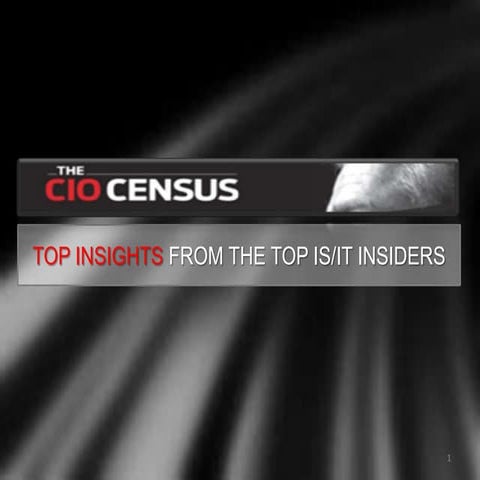 CIO Census 2013: How IT Leadership Can Lead to Innovation