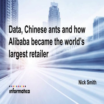 Data, Chinese Ants and how Alibaba Became the World’s Largest Retailer