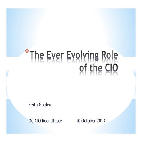 CIO evolution 10102013