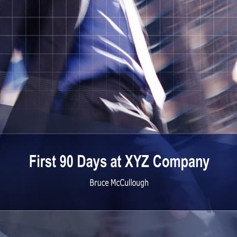 SMB CIO First 90 Days Plan Example