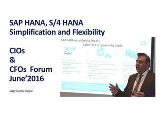 S 4 HANA 4 CEOs and CFOs