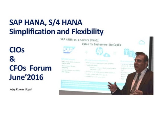 S 4 HANA 4 CEOs and CFOs