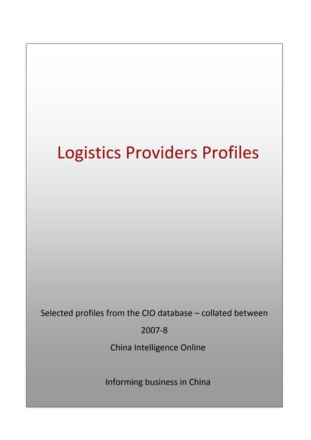 China Port Throughput Jan | PDF