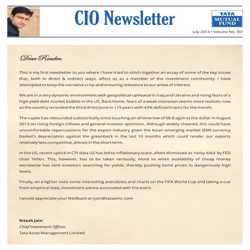 CIO Newsletter - July 2014