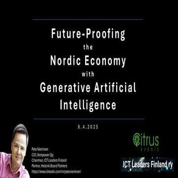 Future‑Proofing the Nordic Economy with GenAI