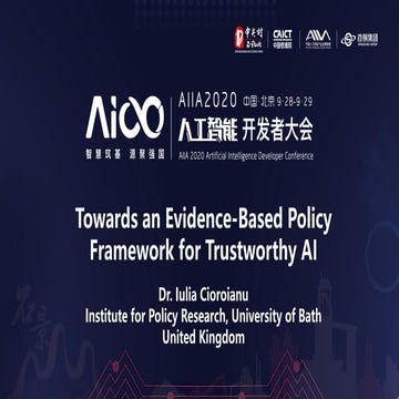 Towards an Evidence-Based Policy Framework for Trustworthy AI