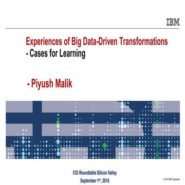 Big Data Driven Transformations