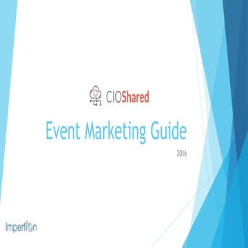 CIOshared.com Event Marketing 2016